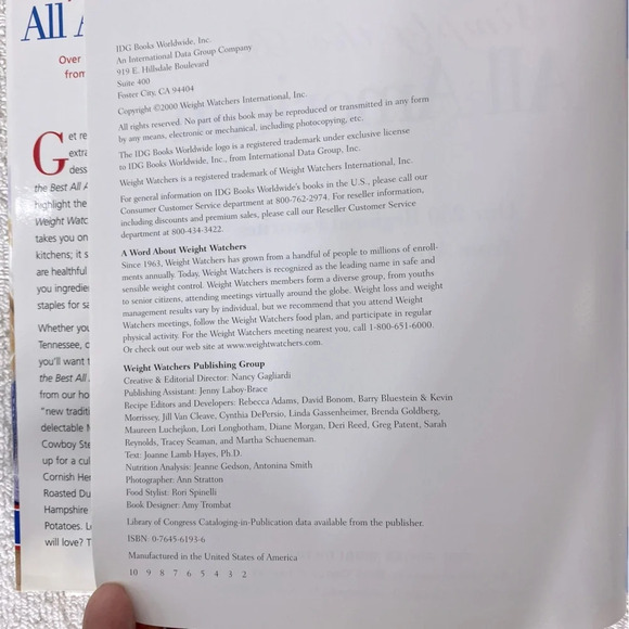 Vintage Weight Watchers Simply The Best All  American Hard Cover Cook Book - Picture 9 of 11